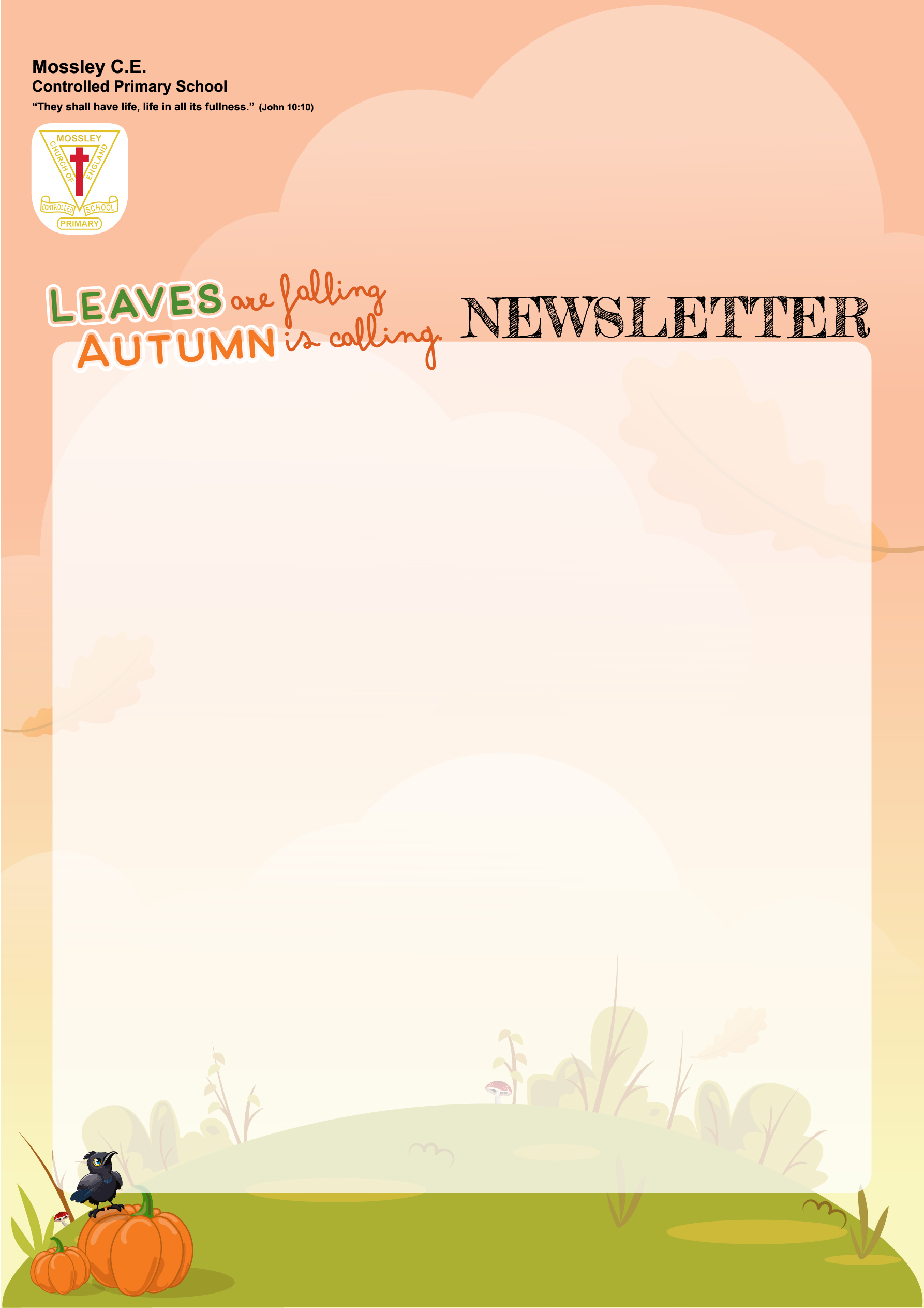 Autumn Newsletter