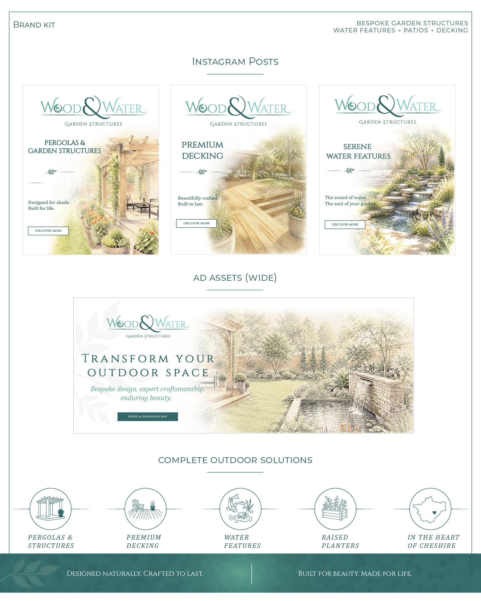 Wood and Water Brand Kit
